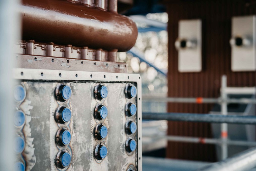 Montage einer Klärschlammverwertungsanlage