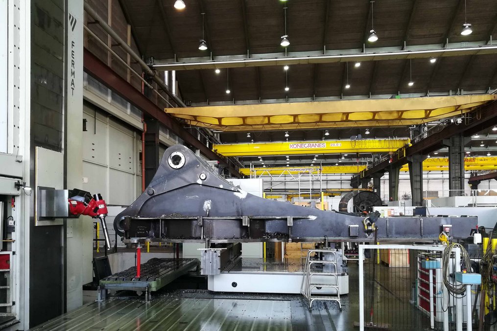 Fertigung von Großbauteilen, Großkomponenten für den Schwermaschinenbau