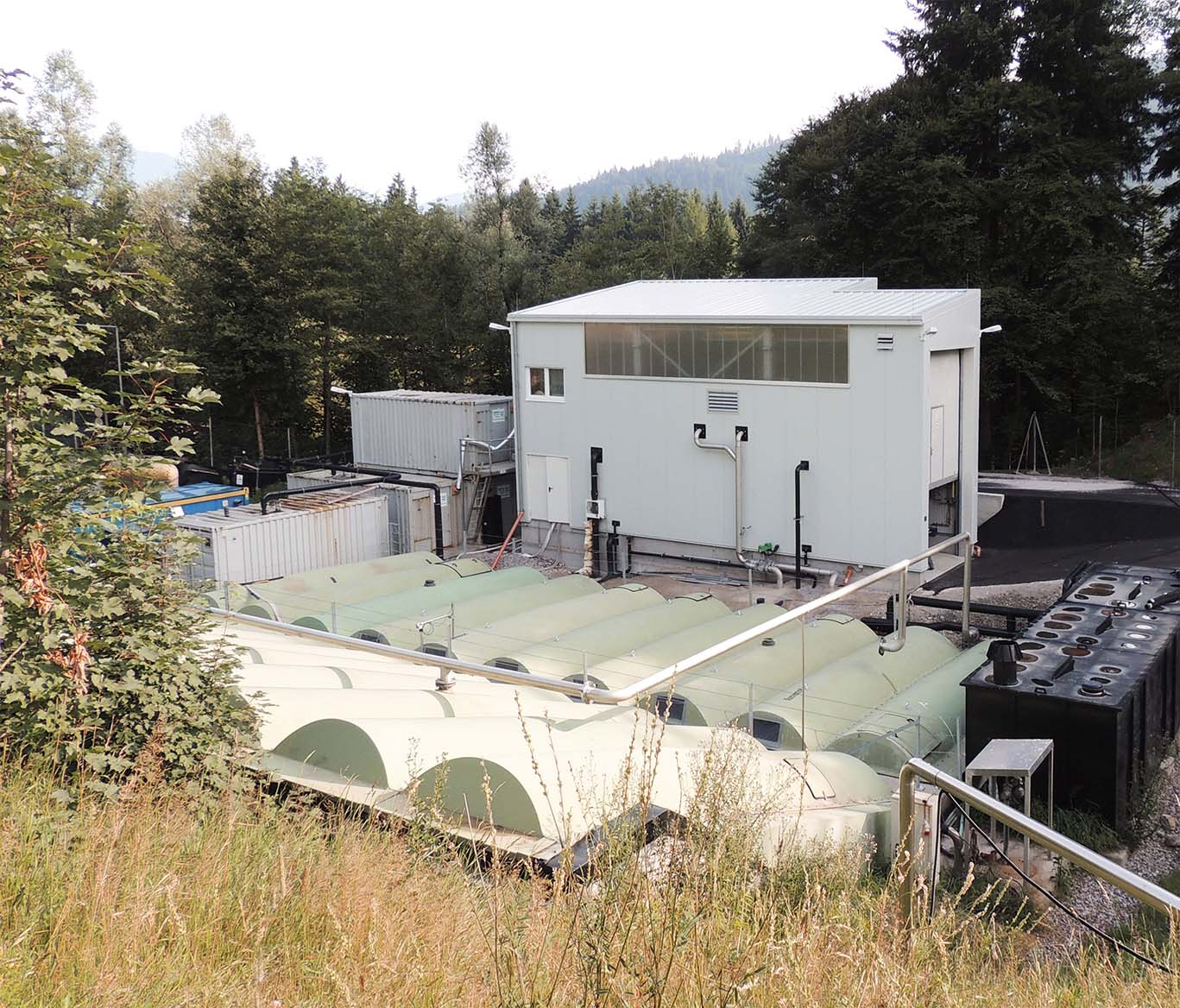 BIOMEMBRAT plus - outdoor view of the landfill leachate treatment system - WEHRLE-WERK AG