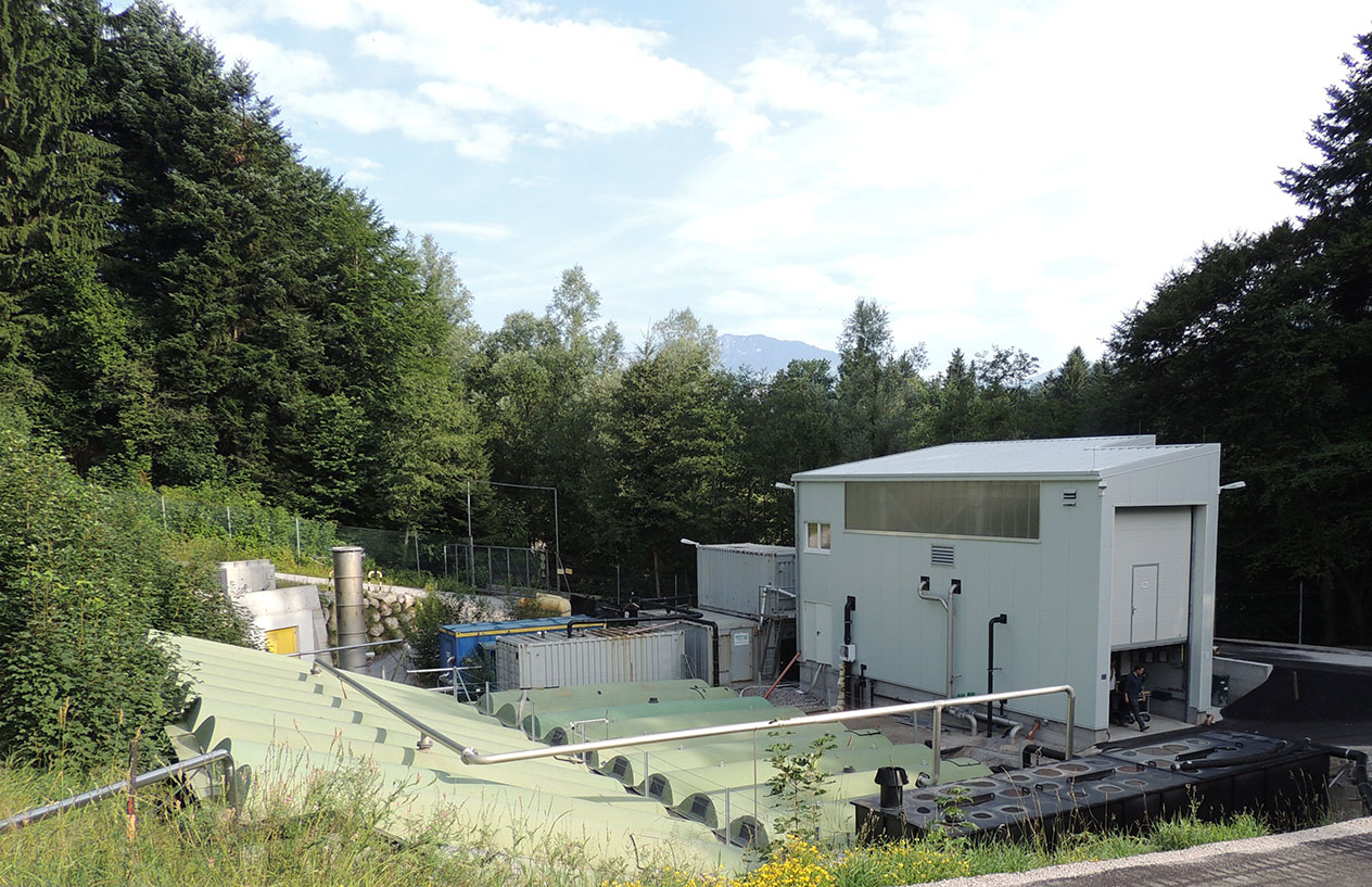 BIOMEMBRAT plus - outdoor view of the landfill leachate treatment plant- WEHRLE-WERK AG